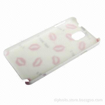 Color Print Lip Print Pattern Plastic Mobile Phone Case for Samsung Galaxy Note III with Lightweight